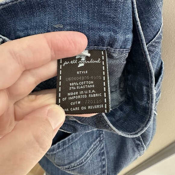 vintage Y2K 7 FOR ALL MANKIND bootcut jeans flare mid rise medium wash blue 27 - Picture 10 of 11